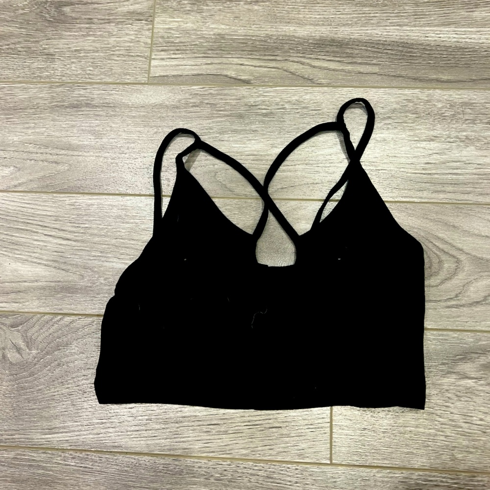 Urban planet black tank crop top